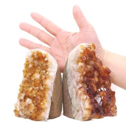 2.07kg Citrine Cluster Specimen Set 2 Pieces DK1182 5 Citrine Cluster Specimen Set 2 Pieces DK1182 | Crystal Factory