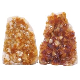 Citrine Cluster Specimen Set 2 Pieces DK1182 | Crystal Factory