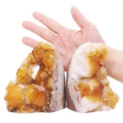 2.13kg Citrine Cluster Specimen Set 2 Pieces DK1183 5 Citrine Cluster Specimen Set 2 Pieces DK1183 | Crystal Factory