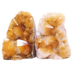 Citrine Cluster Specimen Set 2 Pieces DK1183 | Crystal Factory