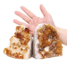 2.09kg Citrine Cluster Specimen Set 2 Pieces DV344 5 Citrine Cluster Specimen Set 2 Pieces DV344 | Crystal Factory