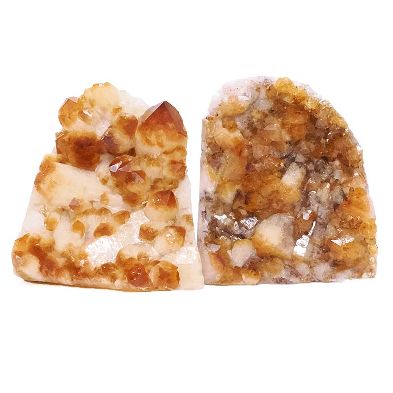 2.09kg Citrine Cluster Specimen Set 2 Pieces DV344 3 Citrine Cluster Specimen Set 2 Pieces DV344 | Crystal Factory