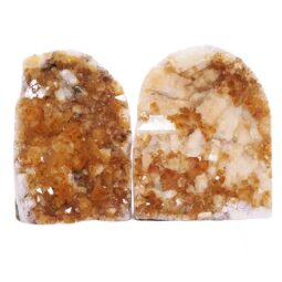 Citrine Cluster Specimen Set 2 Pieces DV345 | Crystal Factory