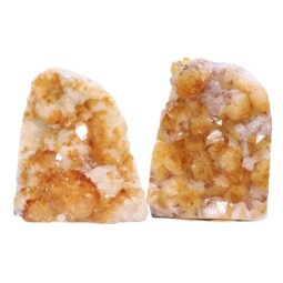 Citrine Cluster Specimen Set 2 Pieces DV346 | Crystal Factory