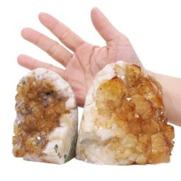 2.06kg Citrine Cluster Specimen Set 2 Pieces DV347 5 Citrine Cluster Specimen Set 2 Pieces DV347 | Crystal Factory