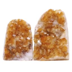 Citrine Cluster Specimen Set 2 Pieces DV349 | Crystal Factory