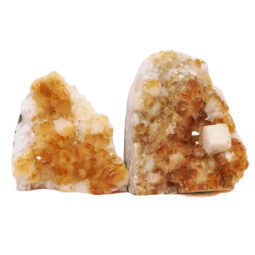 Citrine Cluster Specimen Set 2 Pieces DV352 | Crystal Factory