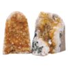 2.13kg Citrine Cluster Specimen Set 2 Pieces DV354 2 Citrine Cluster Specimen Set 2 Pieces DV354 | Crystal Factory