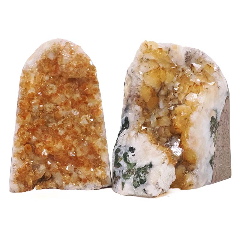 2.13kg Citrine Cluster Specimen Set 2 Pieces DV354 3 Citrine Cluster Specimen Set 2 Pieces DV354 | Crystal Factory