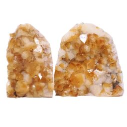 Citrine Cluster Specimen Set 2 Pieces DV355 | Crystal Factory