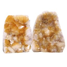 Citrine Cluster Specimen Set 2 Pieces DV356 | Crystal Factory