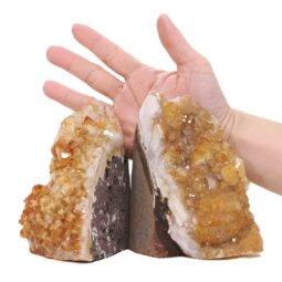 Citrine Cluster Specimen Set 2 Pieces DV360 | Crystal Factory