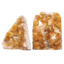 Citrine Cluster Specimen Set 2 Pieces DV362 | Crystal Factory