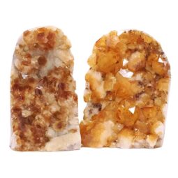 Citrine Cluster Specimen Set 2 Pieces DV363 | Crystal Factory