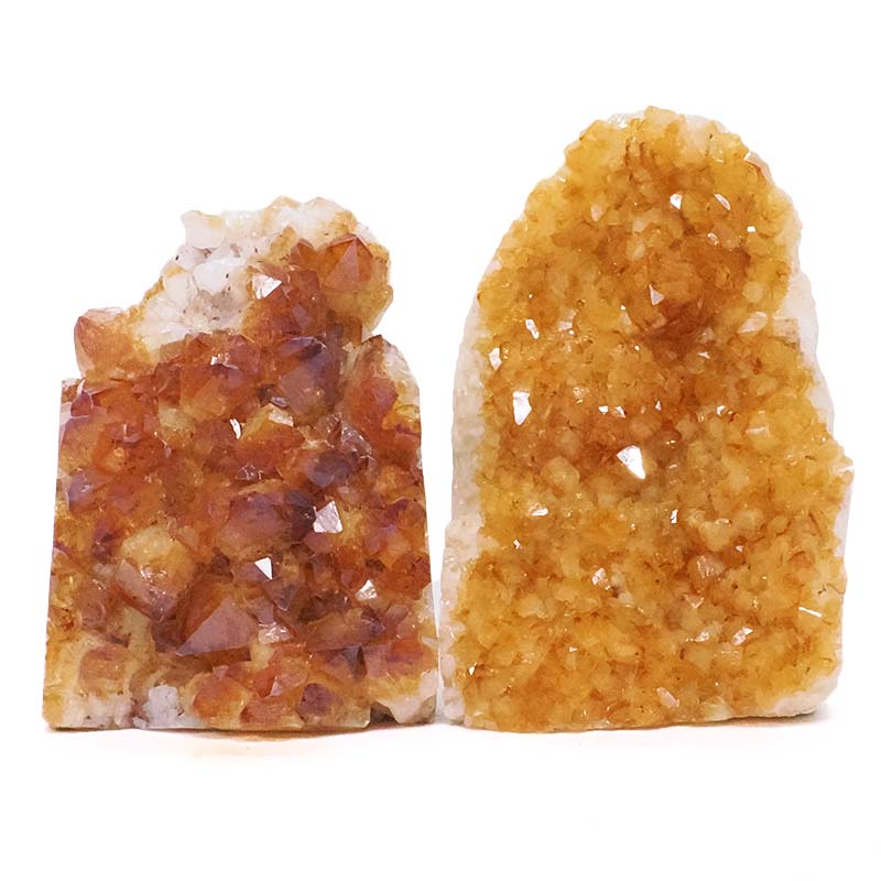 2.06kg Citrine Cluster Specimen Set 2 Pieces DV364 3 Citrine Cluster Specimen Set 2 Pieces DV364 | Crystal Factory