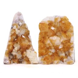Citrine Cluster Specimen Set 2 Pieces DV366 | Crystal Factory