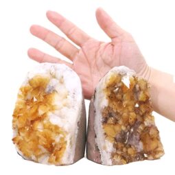 2.15kg Citrine Cluster Specimen Set 2 Pieces DV367 5 Citrine Cluster Specimen Set 2 Pieces DV367 | Crystal Factory