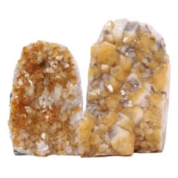 Citrine Cluster Specimen Set 2 Pieces DV369 | Crystal Factory