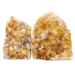Citrine Cluster Specimen Set 2 Pieces DV371 | Crystal Factory