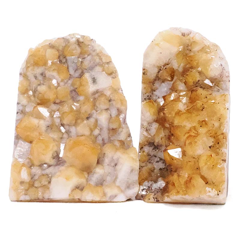 2.20kg Citrine Cluster Specimen Set 2 Pieces DV373 3 Citrine Cluster Specimen Set 2 Pieces DV373 | Crystal Factory