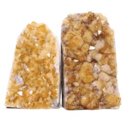 Citrine Cluster Specimen Set 2 Pieces DV377 | Crystal Factory