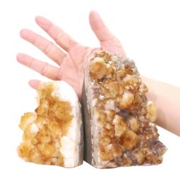 Citrine Cluster Specimen Set 2 Pieces DV378 | Crystal Factory