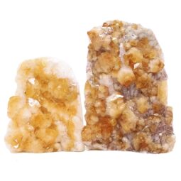 Citrine Cluster Specimen Set 2 Pieces DV378 | Crystal Factory