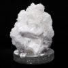 Clear Quartz Druze Lamp on Orthoseras Base – White LED Bulb N2222 | Crystal Factory