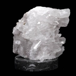 Clear Quartz Druze Lamp on Orthoseras Base – White LED Bulb N2224 | Crystal Factory