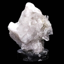 Clear Quartz Druze Lamp on Orthoseras Base – White LED Bulb N2227 | Crystal Factory