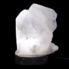 Clear Quartz Druze Lamp on Orthoseras Base – White LED Bulb N2235 | Crystal Factory
