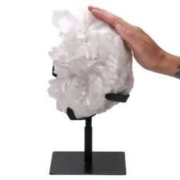 Clear Quartz Cluster on Stand DS2924 | Crystal Factory