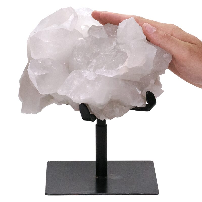 4.9kg Clear Quartz Cluster on Stand DS2925 4 Clear Quartz Cluster on Stand DS2925 | Crystal Factory