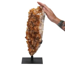 7.5kg Citrine Cluster on Metal Stand DS2928 5 Citrine Cluster on Stand DS2928 | Crystal Factory