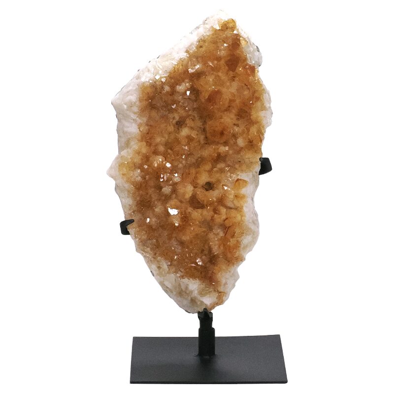 3.8kg Citrine Cluster on Metal Stand DS2929 3 Citrine Cluster on Stand DS2929 | Crystal Factory