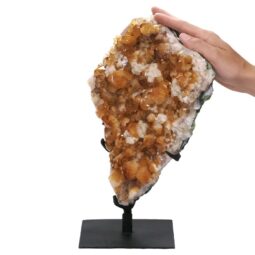 5.2kg Citrine Cluster on Metal Stand DS2930 5 Citrine Cluster on Stand DS2930 | Crystal Factory