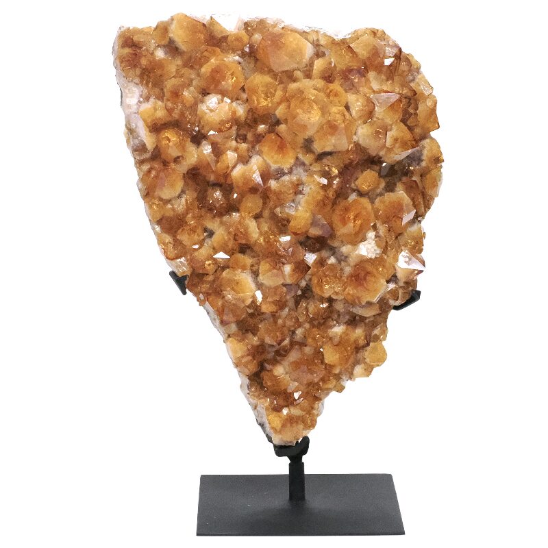18.4kg Citrine Cluster on Metal Stand DS2936 3 18.4kg Citrine Cluster on Metal Stand DS2936 | Crystal Factory