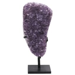 Amethyst Druze Cluster on Rotating Stand DS2938 | Crystal Factory