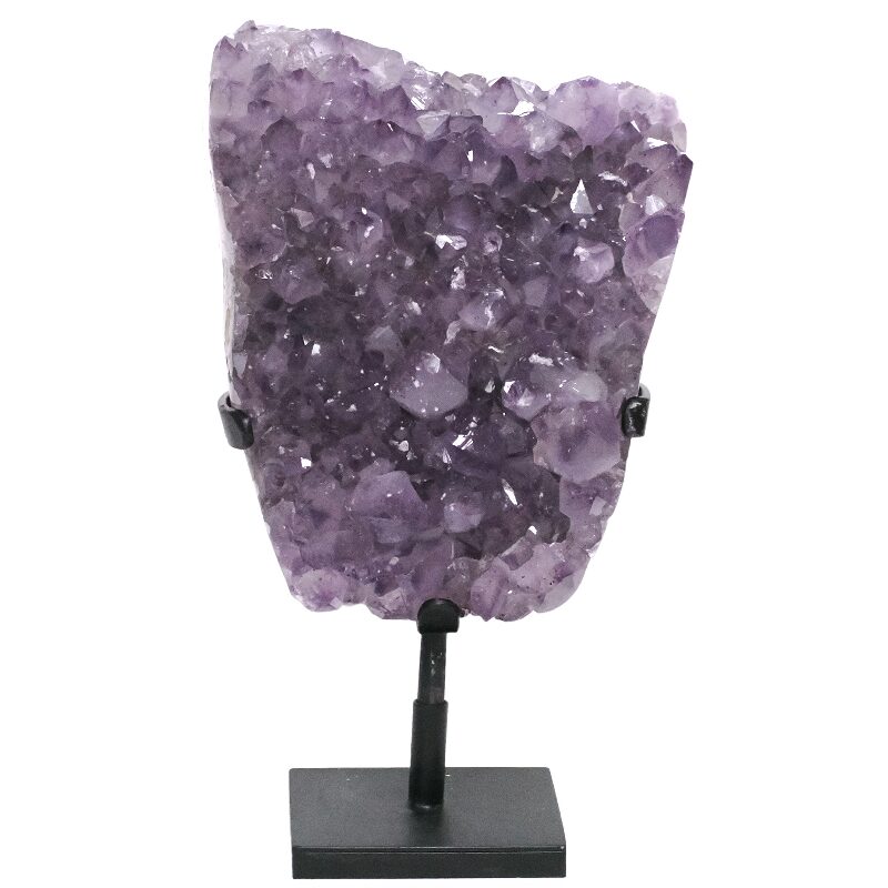 6.9kg Amethyst Druze Cluster on Rotating Stand DS2941 3 Amethyst Druze Cluster on Rotating Stand DS2941 | Crystal Factory