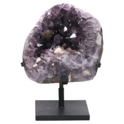 Amethyst Druze Cluster on Rotating Stand DS2942 | Crystal Factory