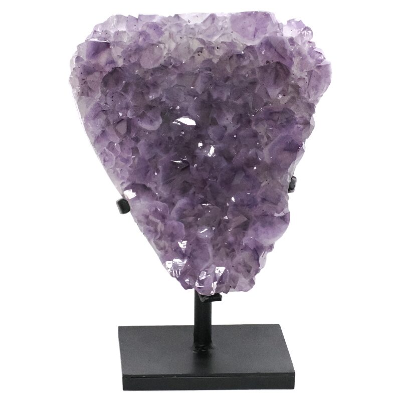 7kg Amethyst Druze Cluster on Rotating Stand DS2944 3 Amethyst Druze Cluster on Rotating Stand DS2944 | Crystal Factory