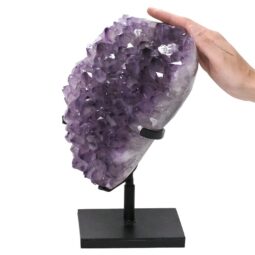 7kg Amethyst Druze Cluster on Rotating Stand DS2944 5 Amethyst Druze Cluster on Rotating Stand DS2944 | Crystal Factory