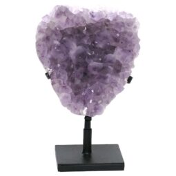 Amethyst Druze Cluster on Rotating Stand DS2946 | Crystal Factory