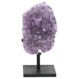Amethyst Druze Cluster on Rotating Stand DS2947 | Crystal Factory