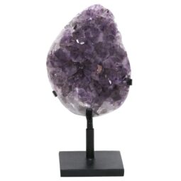 Amethyst Druze Cluster on Rotating Stand DS2948 | Crystal Factory