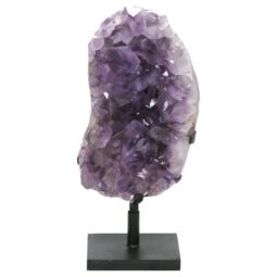 Amethyst Druze Cluster on Rotating Stand DS2949 | Crystal Factory