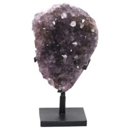 Amethyst Druze Cluster on Rotating Stand DS2950 | Crystal Factory