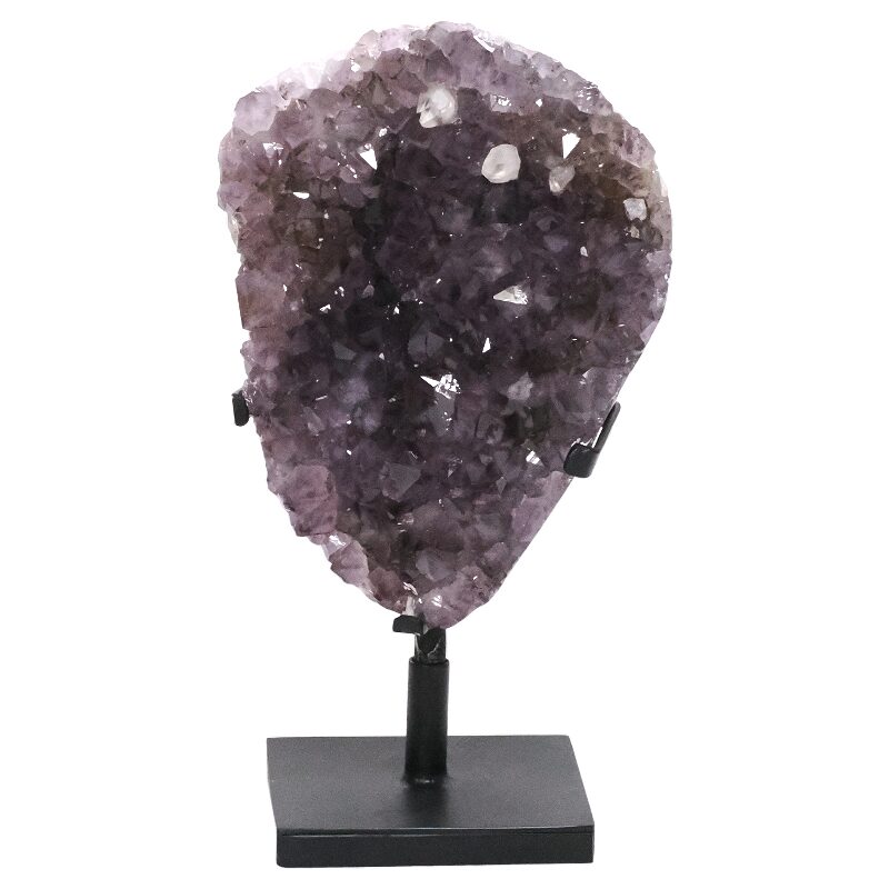4.4kg Amethyst Druze Cluster on Rotating Stand DS2950 3 Amethyst Druze Cluster on Rotating Stand DS2950 | Crystal Factory