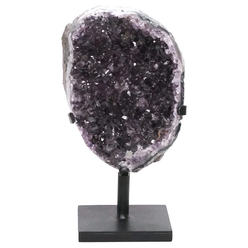 5.5kg Amethyst Druze Cluster on Rotating Stand DS2951 3 Amethyst Druze Cluster on Rotating Stand DS2951 | Crystal Factory