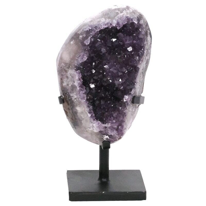 5.2kg Amethyst Druze Cluster on Rotating Stand DS2952 3 Amethyst Druze Cluster on Rotating Stand DS2952 | Crystal Factory
